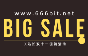 X站长双十一促销活动